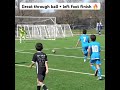 great through ball u0026 left foot finish from u11 boys 🔥 soccer golazo u11 doukaba