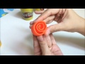 ปั้นแป้งโดว์ ดอกกุหลาบ แป้งโดว์ง่ายๆ play doh rose