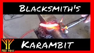 Making a DEADLY Blacksmith's Style Karambit Knife ✔
