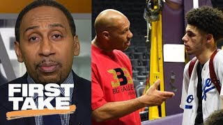 Stephen A. Smith: LaVar Ball knows how to get Lonzo to play better | First Take | ESPN