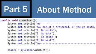 Super Beginner's Text Adventure Game Development in Java PART 5 - Method