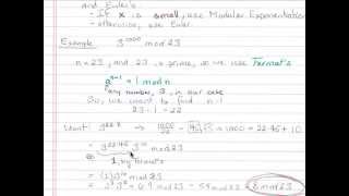 BIG Exponents - Modular Exponentiation, Fermat's, Euler's