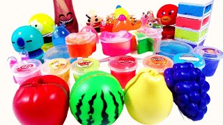 Satisfiying Video I Rainbow Slime,Surprise eggs and Rainbow Beads I ASMR