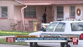 Pasco County deputies investigate a suspicious death in Holiday