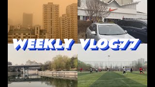 WEEKLY VLOG 77｜北京沙尘暴+重度污染的一周｜北欧之巢下单｜快递开箱\u0026购物分享｜山姆买麻薯｜庆哥周末踢球｜3D拼插天坛｜忙碌办公日常