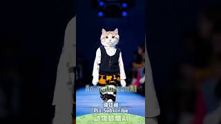 🐱Animal Fashion Show - What Outfit Did the Kitten Wear at the End?动物时装秀-结尾的小猫穿着什么衣服？#cat #funny