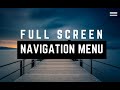 Animated Full Screen Navigation Menu Using HTML, CSS, & JavaScript