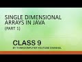 Single Dimensional Arrays in Java (Part 1) | Class 9 | ThinkComputer