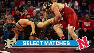 Select Matches: Purdue at Nebraska | Big Ten Wrestling | Jan. 21, 2024