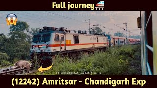 12242 amritsar - chandigarh express full journey | train vlogs | indian railways #railfans