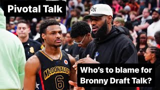 Lebron James quiets NBA Draft Talk around Bronny, Ryan Clark offers who’s to blame? | The Pivot