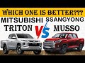 ALL NEW Mitsubishi TRITON Vs ALL NEW Ssangyong MUSSO | Which one is better ?