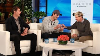 Ashton Kutcher Brings Ellen DeGeneres to Tears With Kind Surprise