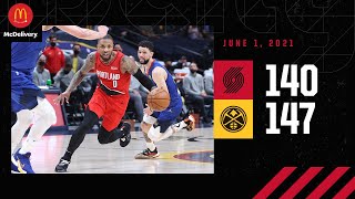 Trail Blazers 140, Nuggets 147 | McDonalds Game 5 Highlights | June 1, 2021