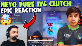 Mazy Crazy Reaction on SouL Neyo Pure 1v4 Clutch 🔥🚀