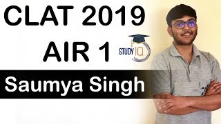 CLAT Topper interview Saumya Singh AIR 1 - How to clear CLAT exam? Strategy Books Timetable