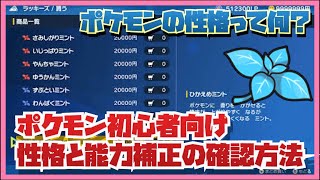 ポケモンの性格って何ぞや？性格補正の確認等簡単に解説！　ポケモンSV