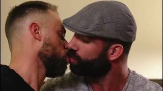 Straight guys trying to kiss each other for the first time || Gay Kissing Video