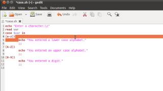 Shell Scripting Tutorial 37 The 'case' Statement