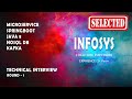 SELECTED | INFOSYS | Java microservice spring boot real time interview