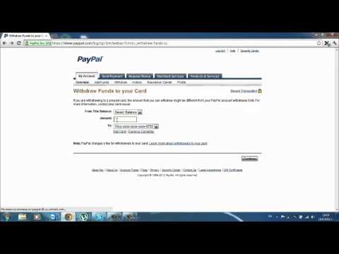 how to withdraw your money from paypal to your credit card how to withdraw your money from paypal to your credit card