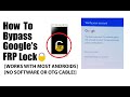 How to Bypass the Google FRP lock (WITHOUT SOFTWARE OR OTG CABLE)