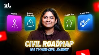 CIVIL 4 year Roadmap | Complete CIVIL Guide | Roadmap | Skills | Engineering | Student Tribe