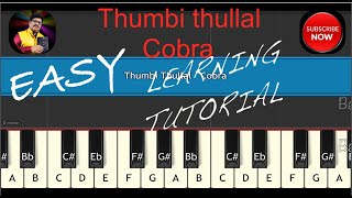 how to play  Thumbi Thullal   Cobra  song #BMW #babumusicworld EASY PLAY MUSIC NOTES MOBILE PHONE