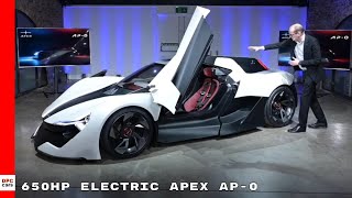 650HP Electric Apex AP-0 Concept Supercar Reveal To Rival Tesla Roadster \u0026 Rimac