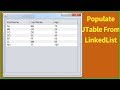 JAVA - How To Populate JTable From a Linkedlist In Java Netbeans [ With Source Code ]