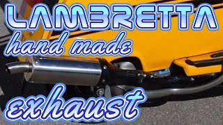 weaselspeed pipe 1 hand made exhaust first start up #lambretta #exhaust