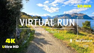 Virtual Run 4K - Best of New Zealand Part 2 - Virtual Running Video for Treadmill - Scenery Hike