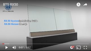 BTS RX50 Inclined Glass Railing