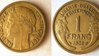 FRANCE 1936 1 FRANC Coin WORTH?