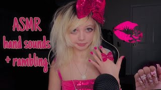 ASMR fast and aggressive hand sounds with rambling!💋🫶🏻