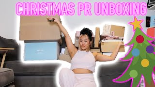 HUGE CHRISTMAS PR UNBOXING (Elemis, Colourpop, ELF, Laura Mercier \u0026 more) | Ling KT