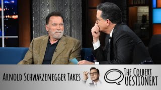 Arnold Schwarzenegger Takes The Colbert Questionert
