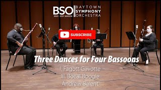 Three Dances for Four Bassoons - Balent