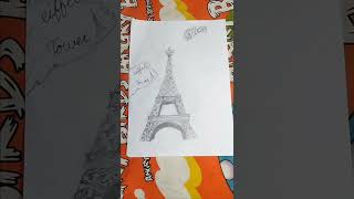 paris Eiffel tower 🗼🗼 drawing #singans1485#