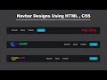 3 Way To Create A Navigation Bar With Flex-box