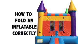 How to fold an inflatable
