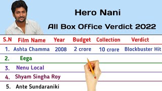 Natural Star Nani All Movies Box Office Verdict 2022 - Budget and Collection