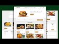 Online Food Delivery Website using HTML CSS and Javascript