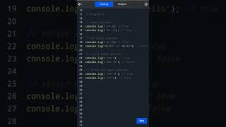 #javascript 6.Comparison operators in JavaScript | #shorts #javascript_tutorial #coding