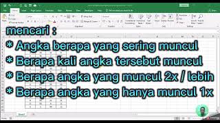 Analisis Frekuensi Kemunculan Angka dalam Deretan Excel