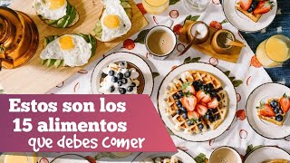 Los 15 alimentos más saludables