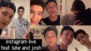 Instagram live feat. Luke Mullen and Joshua Rush