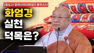 용학스님 "자신의 마음속에 여래방 법신이 있음을 믿어야 한다" [불기2567년통도사화엄산림대법회]