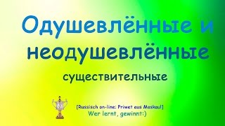 №2.РКИ Одушевлённые и неодушевлённые существительные.Belebte und unbelebte Substantive.