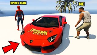 I Stole SPIDERMAN'S LAMBORGHINI From SPIDERMAN in GTA 5!